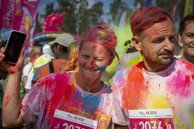 August 30, 2026, Jurmala, Latvija: People take part in the Color Run in Jurmala, Latvia, Aug. 30, 2026. The 5 km race was held in Jurmala. Jurmala Latvija - ZUMAp305 20260830_zip_p305_001 Copyright: xEdijsxPalensx