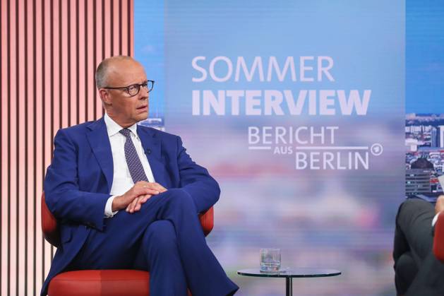 Berlin, Germany, August 30, 2026 ARD Capital Studio Summer Interview with Chancellor Friedrich Merz of the CDU arrives for the interview Copyright: xdtsxNachrichtenagenturx dts_131766