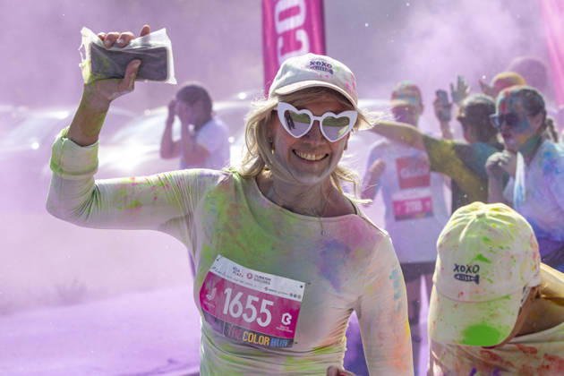 August 30, 2026, Jurmala, Latvija: People take part in the Color Run a 5 km race. Jurmala Latvija - ZUMAp305 20260830_zip_p305_014 Copyright: xEdijsxPalensx