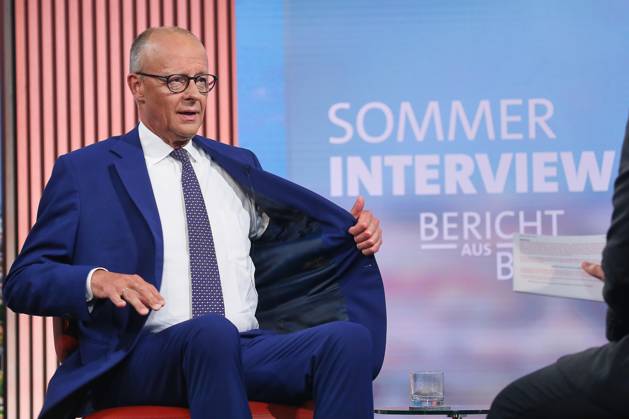 Berlin, Germany, August 30, 2026—ARD Capital Studio Summer Interview with Chancellor Friedrich Merz (CDU) in the studio Copyright: xdtsxNachrichtenagenturx dts_131778