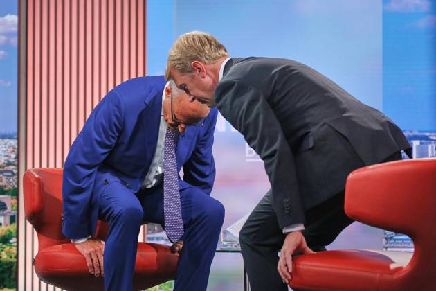 Berlin, Germany, August 30, 2026 ARD Capital Studio Summer Interview: Federal Chancellor Friedrich Merz (CDU) and Markus Preiß during the interview in the studio Copyright: xdtsxNachrichtenagenturx dts_131793