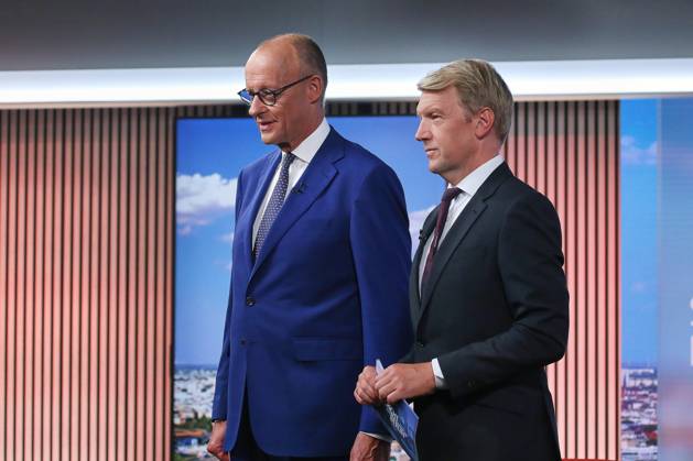 Berlin, Germany, August 30, 2026 ARD Capital Studio Summer Interview: Chancellor Friedrich Merz (CDU) and Markus Preiß during the interview in the studio Copyright: xdtsxNachrichtenagenturx dts_131791