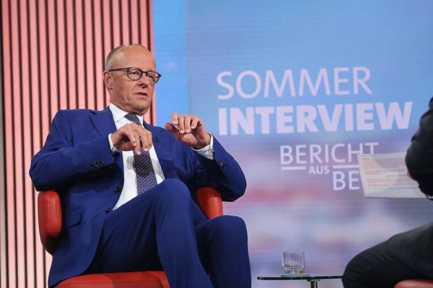 Berlin, Germany, August 30, 2026 ARD Capital Studio Summer Interview with Chancellor Friedrich Merz (CDU) in the studio Copyright: xdtsxNachrichtenagenturx dts_131808