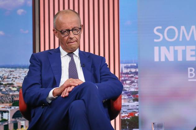 Berlin, Germany, August 30, 2026 ARD Capital Studio Summer Interview: Chancellor Friedrich Merz of the CDU Arrives for the Interview Copyright: xdtsxNachrichtenagenturx dts_131770