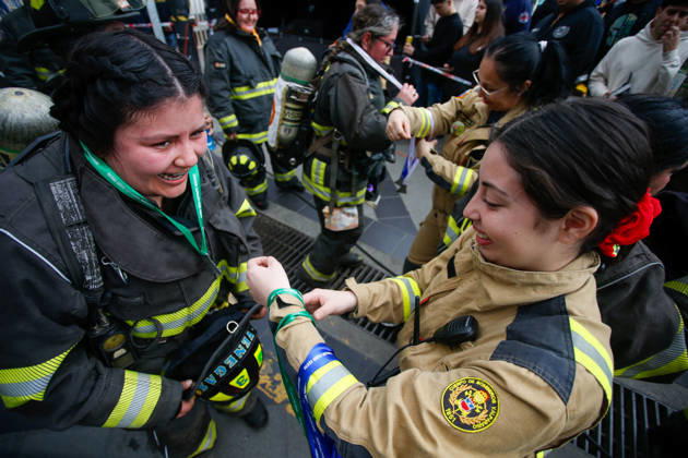 Valparaíso, August 30, 2026—A new edition of the Valparaíso Cerro Arriba firefighting event took place on the hills and stairways of Valparaíso, featuring nearly 2,600 firefighters from across Chile and other countries. Manuel Lema Aton, Chile, Valparaiso, Chile Aton 1185124  Copyright: MANUELxLEMA ATONxCHILE