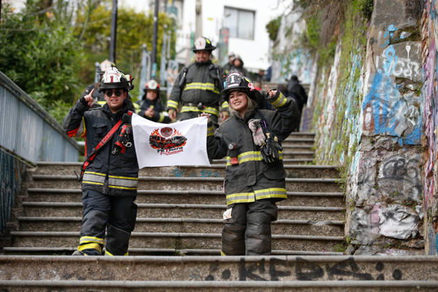 Valparaiso, August 30, 2026—A new edition of the Valparaiso Cerro Arriba firefighting event took place on the hills and stairways of Valparaiso, featuring nearly 2,600 firefighters from all over Chile and other countries. Manuel Lema Aton, Chile, Valparaiso, Chile Aton 1185139  Copyright: MANUELxLEMA ATONxCHILE