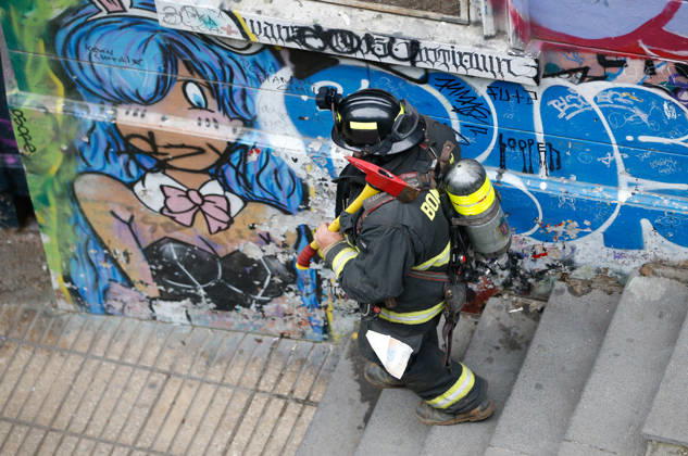 Valparaíso, August 30, 2026—A new edition of the Valparaíso Cerro Arriba firefighting event took place on the hills and stairways of Valparaíso, featuring nearly 2,600 firefighters from all over Chile and other countries. Manuel Lema Aton, Chile, Valparaiso, Chile Aton 1185158  Copyright: MANUELxLEMA ATONxCHILE