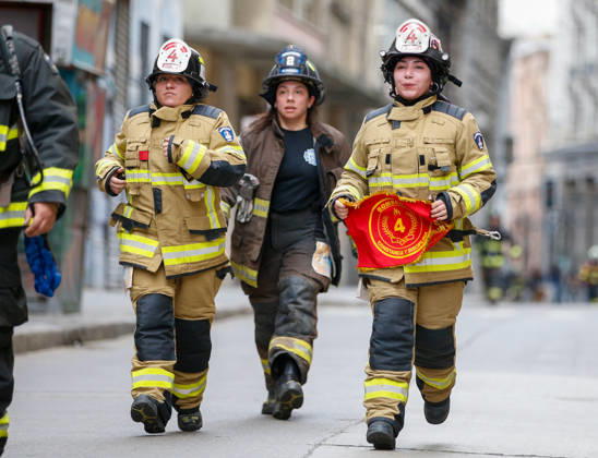 Valparaiso, August 30, 2026—A new edition of the Valparaiso Cerro Arriba firefighting event took place on the hills and stairways of Valparaiso, featuring nearly 2,600 firefighters from all over Chile and other countries. Manuel Lema Aton, Chile, Valparaiso, Chile Aton 1185178  Copyright: MANUELxLEMA ATONxCHILE