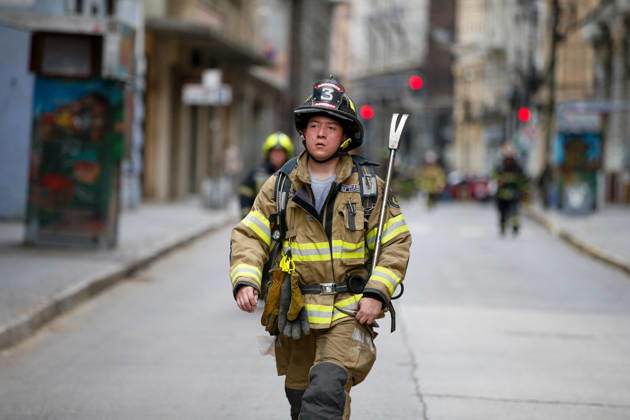 Valparaiso, August 30, 2026—A new edition of the Valparaiso Cerro Arriba firefighting event took place on the hills and stairways of Valparaiso, featuring nearly 2,600 firefighters from all over Chile and other countries. Manuel Lema Aton, Chile, Valparaiso, Chile. Aton 1185179  Copyright: MANUELxLEMA ATONxCHILE