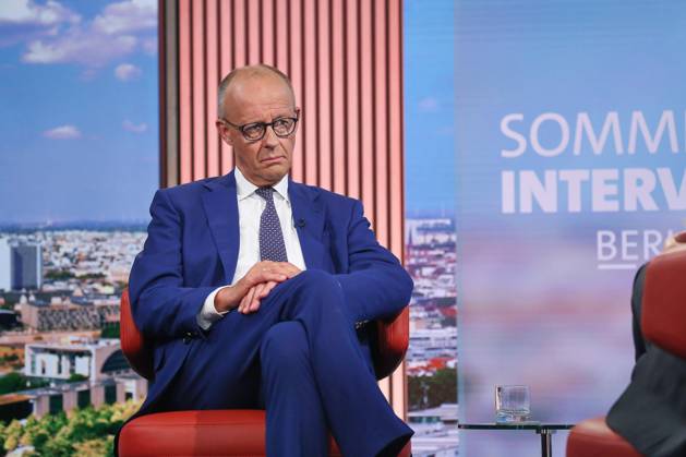 Berlin, Germany, August 30, 2026 ARD Capital Studio Summer Interview with Federal Chancellor Friedrich Merz (CDU) in the studio Copyright: xdtsxNachrichtenagenturx dts_131800