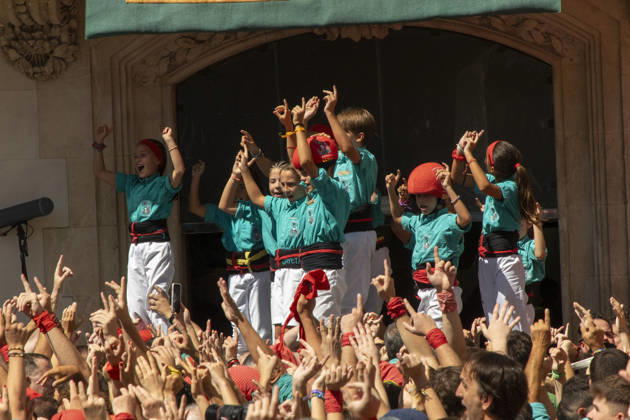 August 30, 2026, Vilafranca Del Penedes, Barcelona, Spain: Historic day in Vilafranca del PenedÂs, where several castellers groups, including the host team and reigning champions of the last Castellers Championship, pushed the limits, sending the crowd into a frenzy with a spectacular display of Catalan culture, recognized as Intangible Cultural Heritage of Humanity. Vilafranca Del Penedes Spain - ZUMAr179 20260830_zip_r179_028 Copyright: xEricxRenomx