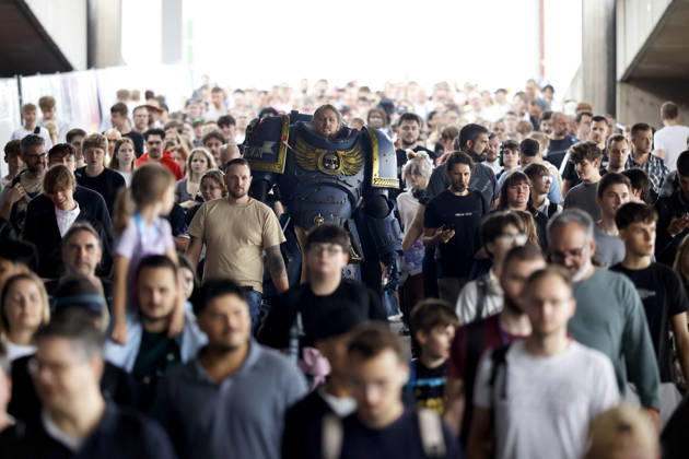 Visitors—many of them dressed as their favorite video game heroes, such as this Ultra Marine from the Warhammer 40,000 universe—flock to the world’s largest video game trade show, Gamescom 26, at Koelnmesse. Featured image, stock photo: Cologne, August 30, 2026, North Rhine-Westphalia, Germany Copyright: xChristophxHardtx