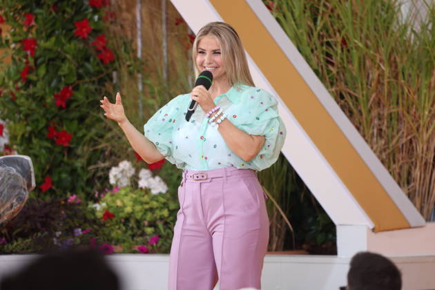 Beatrice Egli on the ARD TV show Immer wieder sonntags at Europa-Park in Rust, August 30, 2026 Copyright: xAgenturxMatthiasxWehnertx xM.xGränzdörferx