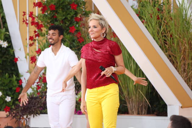 Inka Bause on the ARD TV show *Immer wieder sonntags* at Europa-Park Rust, August 30, 2026 Copyright: xAgenturxMatthiasxWehnertx xM.xGränzdörferx