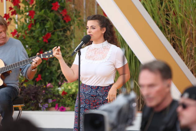 Ronja Forcher on the ARD TV show *Immer wieder sonntags* at Europa-Park Rust, August 30, 2026 Copyright: xAgenturxMatthiasxWehnertx xM.xGränzdörferx