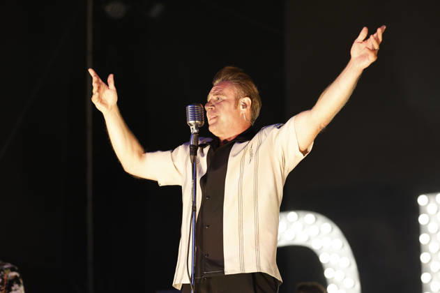 Dick Brave performing live at a concert at the 2026 Waltrop Park Festival in Waltrop City Park, August 30, 2026 Foto:xT.xSchröerx xFuturexImagex brave_6803