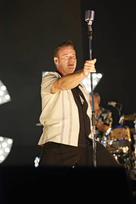 Dick Brave performing live at a concert at the 2026 Waltrop Park Festival in Waltrop City Park, August 30, 2026 Foto:xT.xSchröerx xFuturexImagex brave_6810