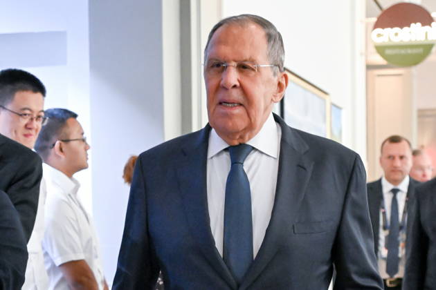 KYRGYZSTAN, BISHKEK - AUGUST 31, 2026: Russia s Minister of Foreign Affairs is seen before a meeting between Russia™s President Vladimir Putin and China s President Xi Jinping at the Hyatt Regency Bishkek Hotel on the sidelines of the 2026 SCO Summit Bishkek Kyrgyzstan  - ZUMAt113 20260831_zaa_t113_181 Copyright: xKristinaxSolovyovax