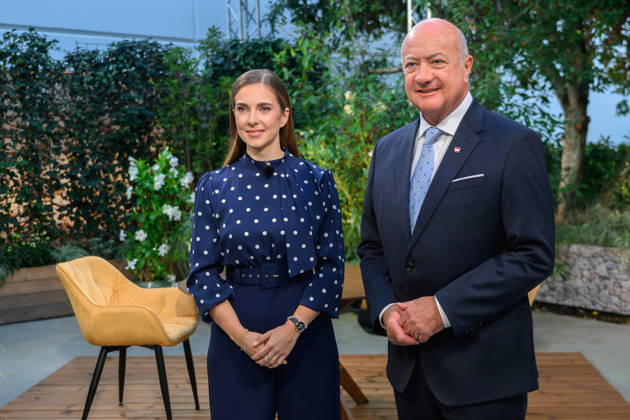 Â photonews at Martin Juen, Vienna, August 31, 2026 ORF Summer Interview 2026 with the Federal Chairman of the ÖVP PHOTO Host Simone Stribl, ORF; Federal Chairman of the ÖVP and Federal Chancellor Christian Stocker, ORF Summer Interview 2026 with the Federal Chairman of