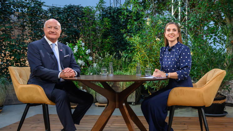 Â photonews at Martin Juen, Vienna, August 31, 2026 ORF Summer Interview 2026 with the Federal Chairman of the ÖVP PHOTO Federal Chairman and Federal Chancellor Christian Stocker with host Simone Stribl ORF ORF Summer Interview 2026 with the Federal Chairman of the ÖVP Interview, Interview, D