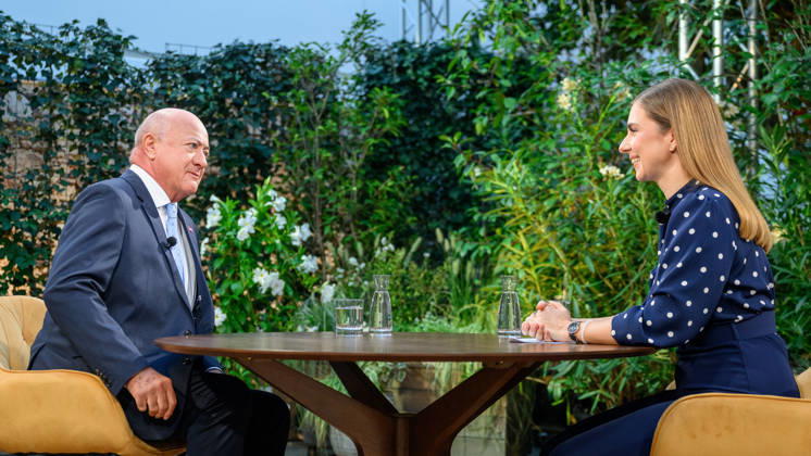 Â photonews at Martin Juen, Vienna, August 31, 2026 ORF Summer Interview 2026 with the Federal Chairman of the ÖVP PHOTO Federal Chairman and Federal Chancellor Christian Stocker and host Simone Stribl ORF ORF Summer Interview 2026 with the Federal Chairman of the ÖVP Interview, Interview, D