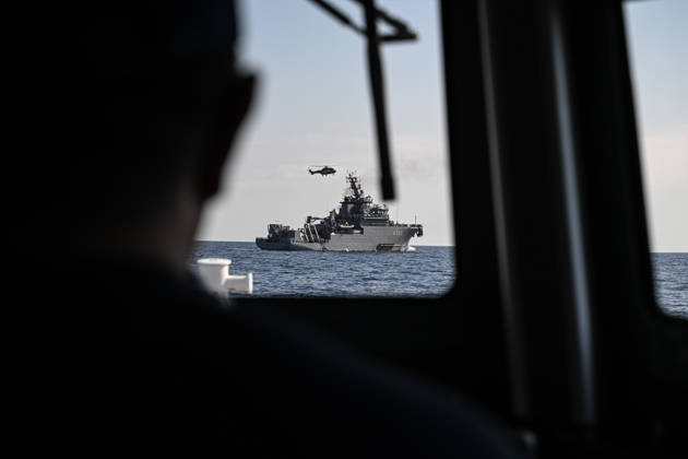 Search and rescue continues for 18 missing after passenger vessel capsizes off Kyrenia KYRENIA, TRNC - SEPTEMBER 1: TCG Isin takes part in ongoing search and rescue operations by sea and air for 18 people who went missing after a passenger vessel capsized off the coast of Kyrenia in the Turkish Republic of Northern Cyprus (TRNC) on September 1, 2026. Search and rescue efforts continue without interruption to locate the missing people. Harun Ozalp Anadolu Kyrenia Cyprus. Editorial use only. Please get in touch for any other usage.  Copyright: x2026xAnadoluxHarunxOzalpx