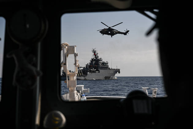 Search and rescue continues for 18 missing after passenger vessel capsizes off Kyrenia KYRENIA, TRNC - SEPTEMBER 1: TCG Isin takes part in ongoing search and rescue operations by sea and air for 18 people who went missing after a passenger vessel capsized off the coast of Kyrenia in the Turkish Republic of Northern Cyprus (TRNC) on September 1, 2026. Search and rescue efforts continue without interruption to locate the missing people. Harun Ozalp Anadolu Kyrenia Cyprus. Editorial use only. Please get in touch for any other usage.  Copyright: x2026xAnadoluxHarunxOzalpx