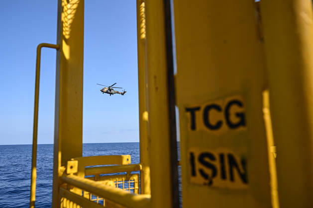 Search and rescue continues for 18 missing after passenger vessel capsizes off Kyrenia KYRENIA, TRNC - SEPTEMBER 1: TCG Isin takes part in ongoing search and rescue operations by sea and air for 18 people who went missing after a passenger vessel capsized off the coast of Kyrenia in the Turkish Republic of Northern Cyprus (TRNC) on September 1, 2026. Search and rescue efforts continue without interruption to locate the missing people. Harun Ozalp Anadolu Kyrenia Cyprus. Editorial use only. Please get in touch for any other usage.  Copyright: x2026xAnadoluxHarunxOzalpx