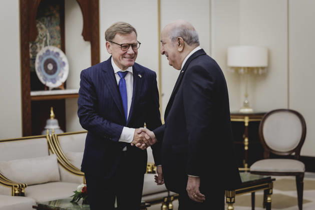L R Johann Wadephul (CDU), Federal Minister of Foreign Affairs, and Abdelmadjid Tebboune, President of Algeria, photographed during a joint meeting in Algiers on September 1, 2026. Photographed on behalf of the Federal Foreign Office, Algiers, Algeria Copyright: xFlorianxGaertner AAx