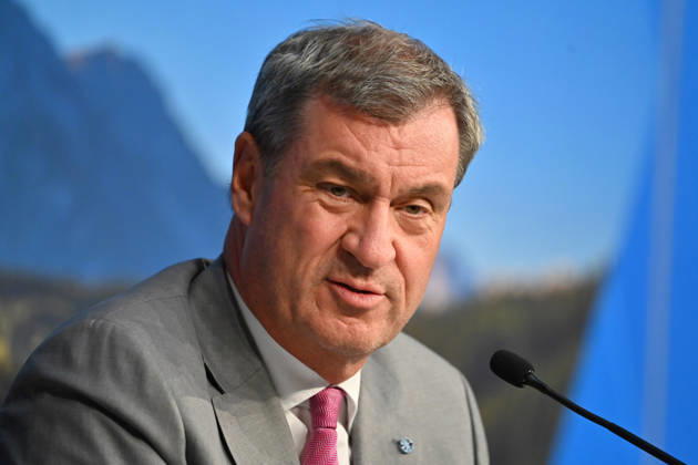 Markus SOEDER, Minister-President of Bavaria and CSU Chairman, single image, cropped close-up, portrait, press conference of the Bavarian State Government following a cabinet meeting on September 1, 2026, at the Prinz Carl Palais in Munich