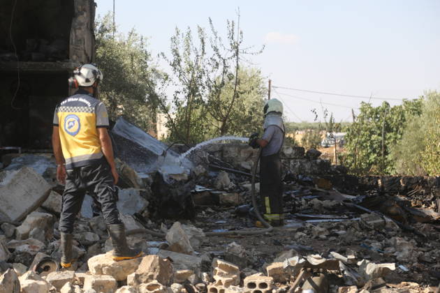 Explosion in Syria’s Idlib kills 5 IDLIB, SYRIA - SEPTEMBER 01: The explosion heavily damages nearby buildings and vehicles after an ammunition-laden vehicle explodes in Syria’s northwestern Idlib province, killing five people and injuring 10 others, according to initial reports, on September 01, 2026. Kasim Yusuf Anadolu Idlib Suriye. Editorial use only. Please get in touch for any other usage.  Copyright: x2026xAnadoluxKasimxYusufx
