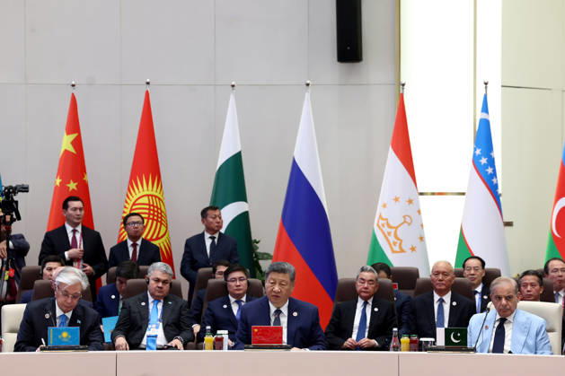 China s President Xi Jinping (C) gives a speech at a SCO+ format meeting of the Shanghai Cooperation Organisation (SCO) summit in Bishkek, Kyrgyzstan on Tuesday on September 1, 2026. photo by Iranian Presidency  KER2029090121 IranianxPresidency