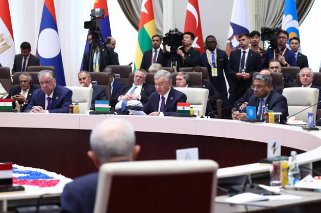 leaders attend a SCO format meeting of the Shanghai Cooperation Organisation (SCO) summit in Bishkek, Kyrgyzstan on Tuesday on September 1, 2026. photo by Iranian Presidency  KER2029090129 IranianxPresidency