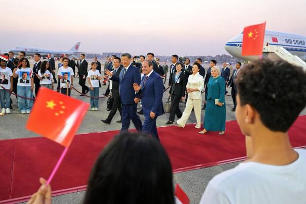 Chinese President Xi arrives in Egypt after 10 years CAIRO, EGYPT - SEPTEMBER 1: (----EDITORIAL USE ONLY - MANDATORY CREDIT - EGYPTIAN PRESIDENCY HANDOUT - NO MARKETING NO ADVERTISING CAMPAIGNS - DISTRIBUTED AS A SERVICE TO CLIENTS----) Egyptian President Abdel Fattah el-Sisi welcomes his Chinese counterpart, President Xi Jinping, at Cairo International Airport in Cairo, Egypt, on September 1, 2026. Xi Jinping arrives in Egypt for an official visit, his first visit to the country in 10 years. Egyptian Presidency Handout Anadolu Cairo Egypt. Editorial use only. Please get in touch for any other usage.  Copyright: x2026xAnadoluxEgyptianxPresidencyx xHandoutx