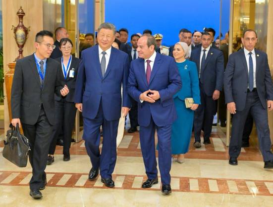 Chinese President Xi arrives in Egypt after 10 years CAIRO, EGYPT - SEPTEMBER 1: (----EDITORIAL USE ONLY - MANDATORY CREDIT - EGYPTIAN PRESIDENCY HANDOUT - NO MARKETING NO ADVERTISING CAMPAIGNS - DISTRIBUTED AS A SERVICE TO CLIENTS----) Egyptian President Abdel Fattah el-Sisi (3rd L) welcomes his Chinese counterpart, President Xi Jinping (2nd L), at Cairo International Airport in Cairo, Egypt, on September 1, 2026. Xi Jinping arrives in Egypt for an official visit, his first visit to the country in 10 years. Egyptian Presidency Handout Anadolu Cairo Egypt. Editorial use only. Please get in touch for any other usage.  Copyright: x2026xAnadoluxEgyptianxPresidencyx xHandoutx