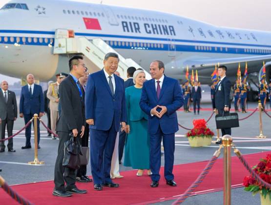 Chinese President Xi arrives in Egypt after 10 years CAIRO, EGYPT - SEPTEMBER 1: (----EDITORIAL USE ONLY - MANDATORY CREDIT - EGYPTIAN PRESIDENCY HANDOUT - NO MARKETING NO ADVERTISING CAMPAIGNS - DISTRIBUTED AS A SERVICE TO CLIENTS----) Egyptian President Abdel Fattah el-Sisi (R) welcomes his Chinese counterpart, President Xi Jinping (C), at Cairo International Airport in Cairo, Egypt, on September 1, 2026. Xi Jinping arrives in Egypt for an official visit, his first visit to the country in 10 years. Egyptian Presidency Handout Anadolu Cairo Egypt. Editorial use only. Please get in touch for any other usage.  Copyright: x2026xAnadoluxEgyptianxPresidencyx xHandoutx