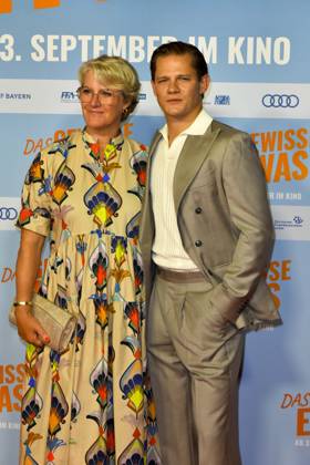 ABB Das gewisse Etwas : Max von der Groeben and Viola Jaeger appeared on the red carpet at the NRW Kino premiere of Das gewisse Etwas at the Cinedom movie theater on September 1, 2026, in Cologne, NRW, Germany