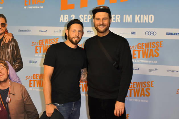ABB GEWISSEETWAS: Maurice Gajda and Mitch Gajda made a guest appearance on the red carpet at the NRW Kino film premiere of *Das gewisse Etwas* at the Cinedom cinema on September 1, 2026, in Cologne, North Rhine-Westphalia, Germany