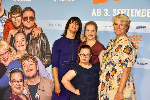 ABB GEWISSEETWAS: Jasmin Schwiers, Antonia Riet, Linn Bade, and Viola Jaeger appeared on the red carpet at the NRW Kino film premiere of *Das gewisse Etwas* at the Cinedom movie theater on September 1, 2026, in Cologne, North Rhine-Westphalia, Germany