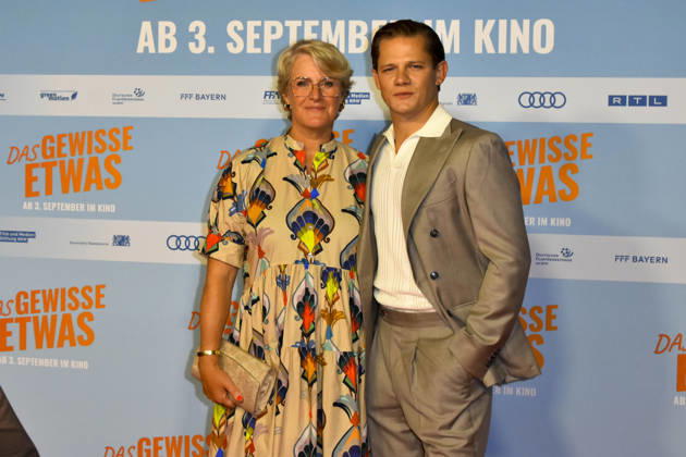 ABB GEWISSEETWAS: Max von der Groeben and Viola Jaeger appeared on the red carpet at the NRW Kino film premiere of *Das gewisse Etwas* at the Cinedom theater on September 1, 2026, in Cologne, North Rhine-Westphalia, Germany