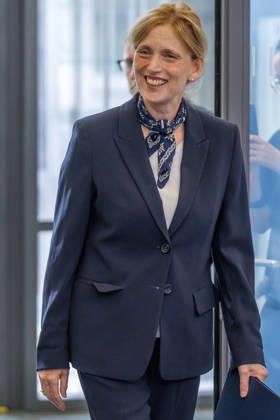 Statement by Federal Minister for Family Affairs Karin Prien (CDU), during a statement on the Equal Opportunities and Quality Development Act (SCQEG) on September 2, 2026, at the Federal Ministry of Education, Family, Seniors, Women, and Youth in Berlin, Berlin, Berlin, Germany; Federal Ministry of Education, Family, Seniors, Women, and Youth