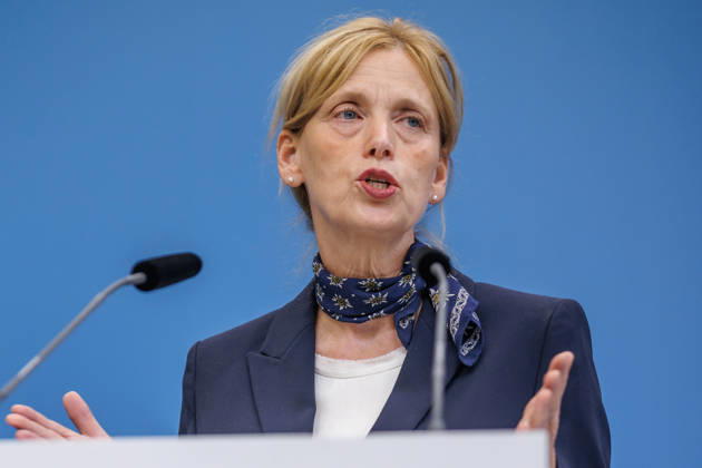 Statement by Federal Minister for Family Affairs Karin Prien (CDU), during a press conference on the Equal Opportunities and Quality Development Act (SCQEG) on September 2, 2026, at the Federal Ministry of Education, Family, Seniors, Women, and Youth in Berlin, Berlin, Berlin, Germany; Federal Ministry of Education, Family, Seniors, Women, and Youth
