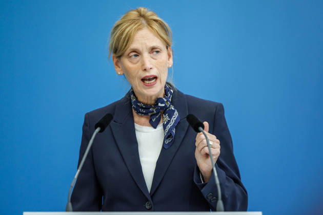 Statement by Federal Minister for Family Affairs Karin Prien (CDU), during a press conference on the Equal Opportunities and Quality Development Act (SCQEG) on September 2, 2026, at the Federal Ministry of Education, Family, Seniors, Women, and Youth in Berlin, Berlin, Berlin, Germany; Federal Ministry of Education, Family, Seniors, Women, and Youth