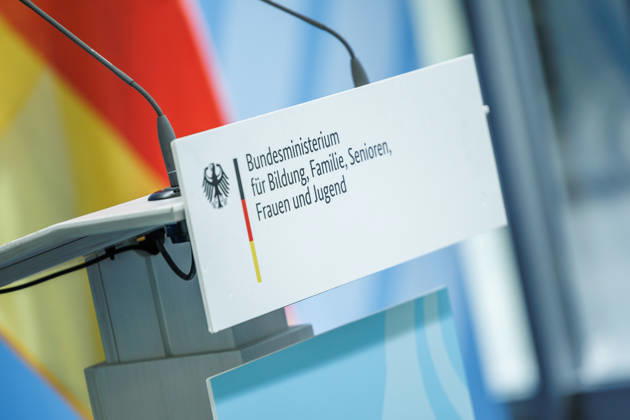 Statement by Federal Minister for Family Affairs Karin Prien (CDU), during a press conference on the Equal Opportunities and Quality Development Act (SCQEG) on September 2, 2026, at the Federal Ministry of Education, Family, Seniors, Women, and Youth in Berlin, Berlin, Berlin, Germany; Federal Ministry of Education, Family, Seniors, Women, and Youth