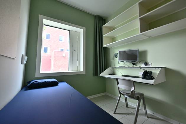 the official opening of the new de Kade jail in Antwerp, Wednesday 2 September 2026. The prison will have capacity for 440 inmates. It will be divided into one wing for 330 men, one wing for 66 women and one wing comprising a medical centre and a care unit for 44 people. Each wing will consist of living units for 22 inmates.  DIRKxWAEM 185032343