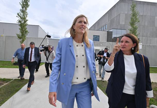 Opening Of The New Prison In Antwerp ANTWERPEN, BELGIUM - SEPTEMBER 02: Annelies Verlinden (cd&v) Minister of Justice is present at the official opening of the new de Kade prison in Antwerp, The new prison in Antwerp has been designed in line with current prison policy, with the aim of ensuring that life inside is as close as possible to the normality of the outside world. It has a capacity of 440 inmates and comprises various buildings linked by courtyards and streets on a human scale..on September 02, 2026 in Antwerpen, Belgium, 02 09 2026 Antwerpen Belgium  Copyright: xBertxVanxDenxBrouckex