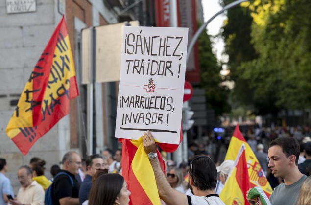 The Por Ceuta citizens’ initiative holds a demonstration in Madrid to mark the Day of the Autonomous City of Ceuta. Dozens of people participate in a demonstration to mark the Day of the Autonomous City of Ceuta on September 2, 2026, in Madrid, Spain. The protest, organized by the citizens’ initiative Por Ceuta, has the slogan Ceuta Unites Us SEPTEMBER 2, 2026 CEUTA DAY PROTEST RALLY MIGRANTS IMMIGRANTS SUPPORT SOLIDARITY MIGRATION CRISIS HUMANITARIAN CRISIS Madrid Madrid Espana  Copyright: xAlbertoxOrtegax 7744947