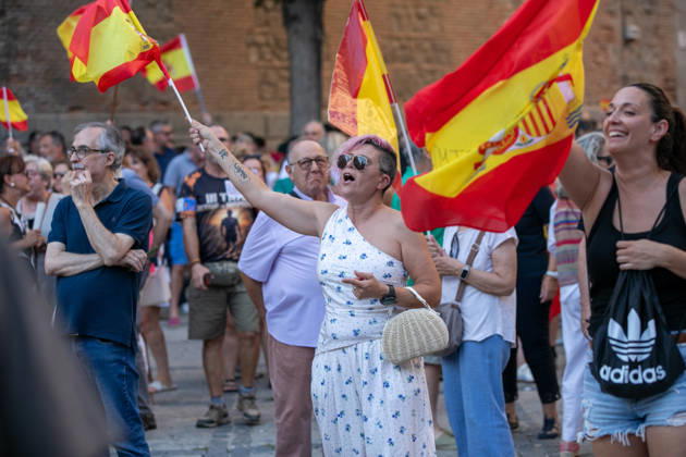 Toledo Holds Rally in Support of the People of Ceuta: Dozens of people gathered at a rally in solidarity with Ceuta on September 2, 2026, in Toledo, Castilla-La Mancha, Spain. Coinciding with Ceuta Day, more than 260 Spanish municipalities have been called upon to show their support for the people of Ceuta in the face of the migration crisis caused by the arrival of more than 70,000 migrants across the border with Morocco. The demonstrations are part of the For Ceuta initiative, backed by the Spanish Federation of Municipalities and Provinces (FEMP). SEPTEMBER 2, 2026 CEUTA DAY PROTEST RALLY MIGRANTS IMMIGRANTS FEMP SUPPORT SOLIDARITY MIGRATION CRISIS CRISIS HUMANITARIAN CRISIS Juanma Jimé Toledo Castilla-La Mancha Toledo Castilla-La Man  Copyright: xJuanmaxJimÃ nezx 7745071