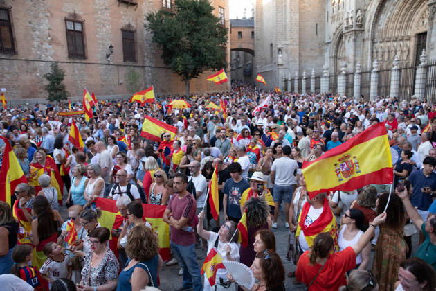 Toledo Holds Rally in Support of the People of Ceuta: Dozens of people gathered at a rally in solidarity with Ceuta on September 2, 2026, in Toledo, Castilla-La Mancha, Spain. Coinciding with Ceuta Day, more than 260 Spanish municipalities have been called upon to show their support for the people of Ceuta in the face of the migration crisis caused by the arrival of more than 70,000 migrants across the border with Morocco. The demonstrations are part of the For Ceuta initiative, backed by the Spanish Federation of Municipalities and Provinces (FEMP). SEPTEMBER 2, 2026 CEUTA DAY PROTEST RALLY MIGRANTS IMMIGRANTS FEMP SUPPORT SOLIDARITY MIGRATION CRISIS CRISIS HUMANITARIAN CRISIS Juanma Jimé Toledo Castilla-La Mancha Toledo Castilla-La Man  Copyright: xJuanmaxJimÃ nezx 7745074