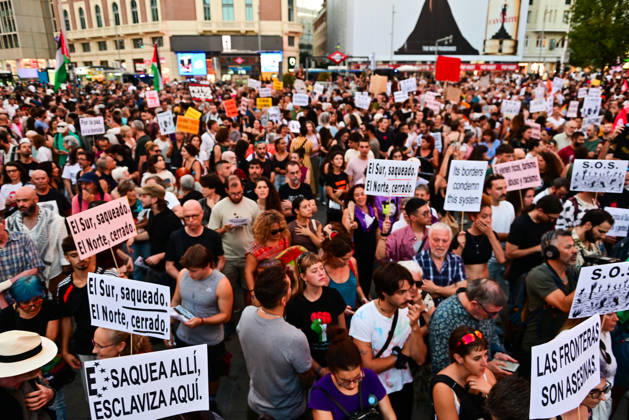 September 2, 2026, Madrid, Madrid, SPAIN: Anti-racism demonstration in Madrid s Callao Square amid the political debate over migration and the situation in Ceuta. The demonstration has been called by left-wing political parties and groups as a counter-protest to demonstrations called by Spain s People s Party (PP) and Vox. Madrid SPAIN - ZUMAz108 20260902_znp_z108_001 Copyright: xRichardxZubelzux
